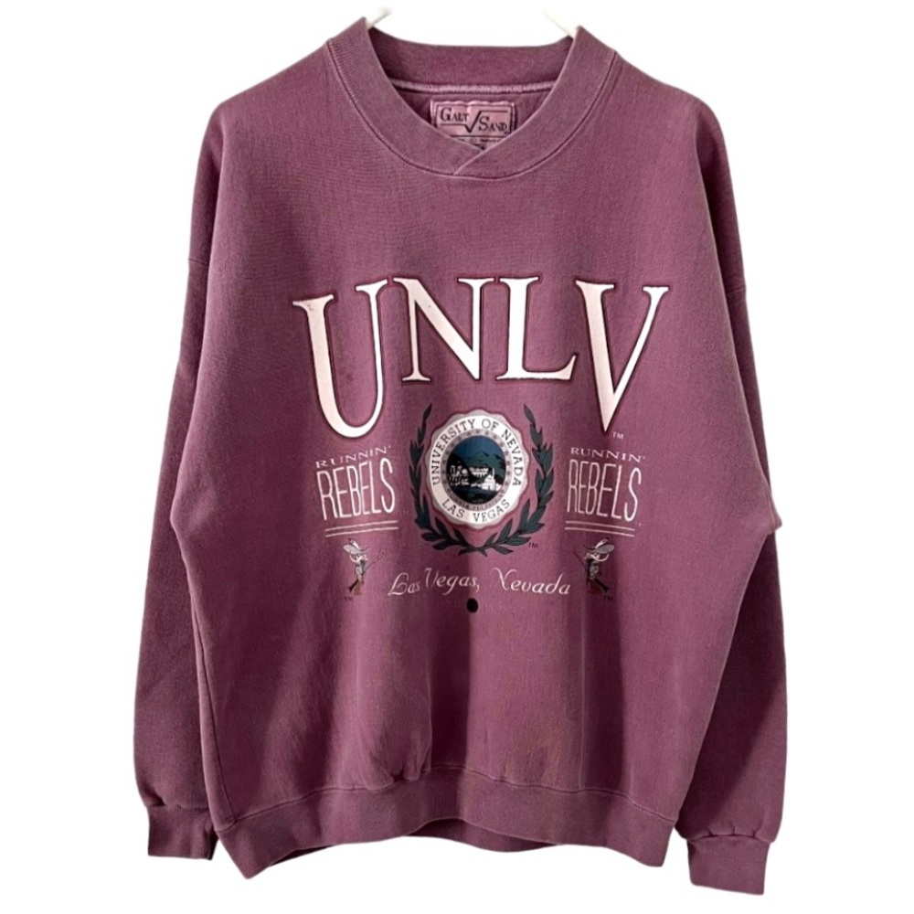 Vintage Galt Sand UNLV Sweatshirt University Las Vegas Large Faded